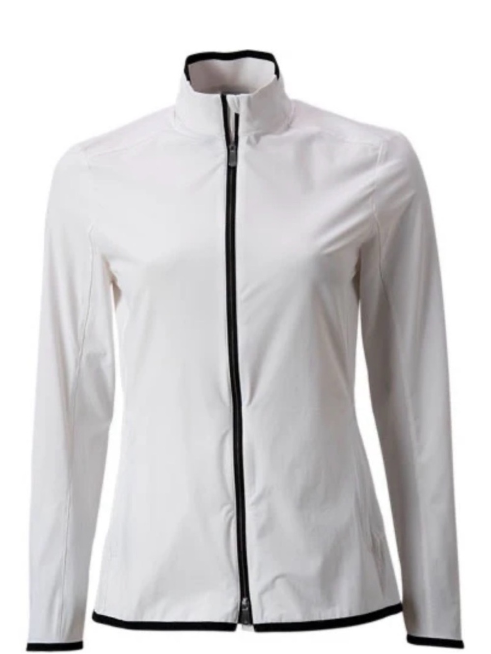 Dunning Golf Leah Hadley Women's White Zip-Front Performance Wind Golf Jacket